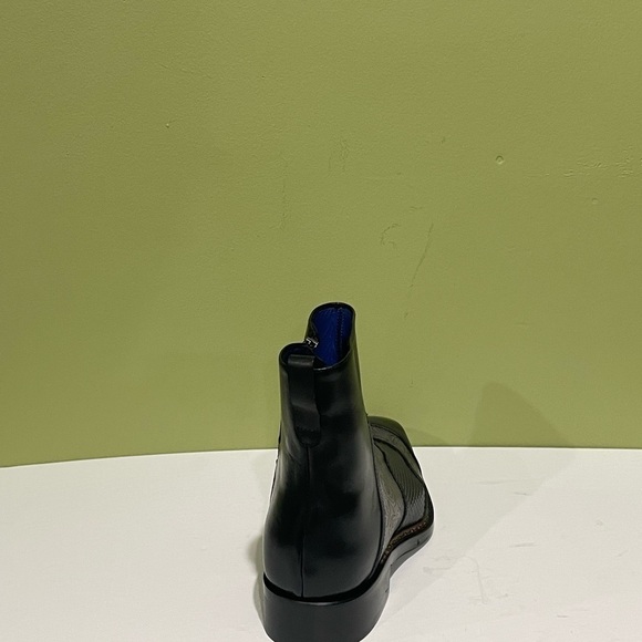 Emilio Franco boot Italian leather calf black/gray side zipper - Picture 5 of 6